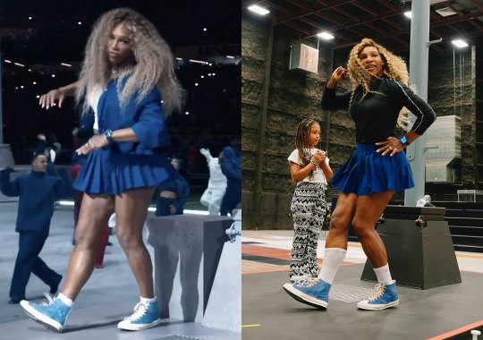 Serena Williams Crip-Walked At The Super Bowl Wearing A Ma Maniere x Converse And Nike’s New 24.7 Gear