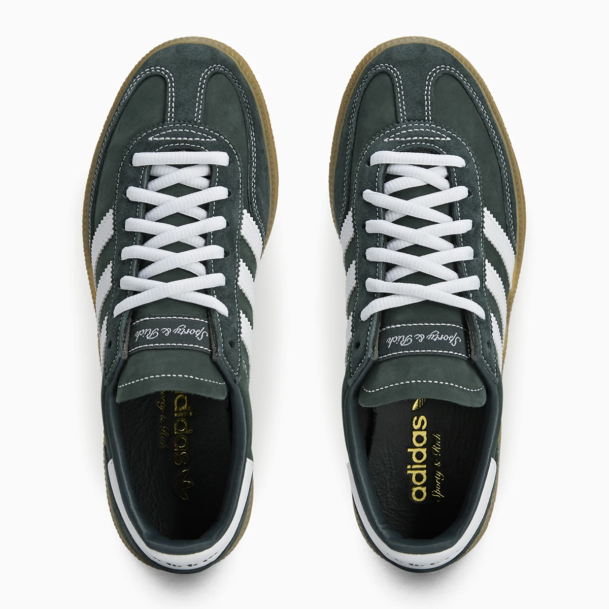 Sporty And Rich Adidas Handball Spezial Dark Green Jp7067 4