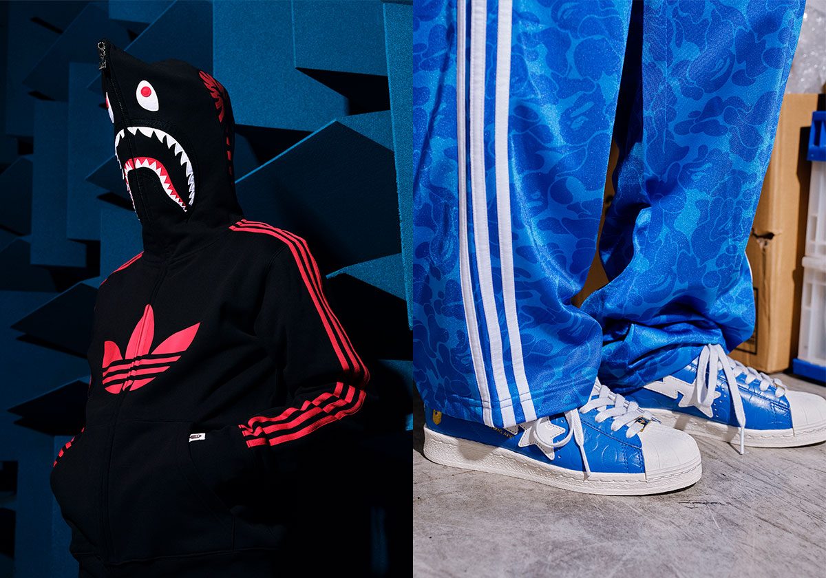 BAPE and adidas Are Dropping A Shark Hoodie With Their Superstar Collaboration
