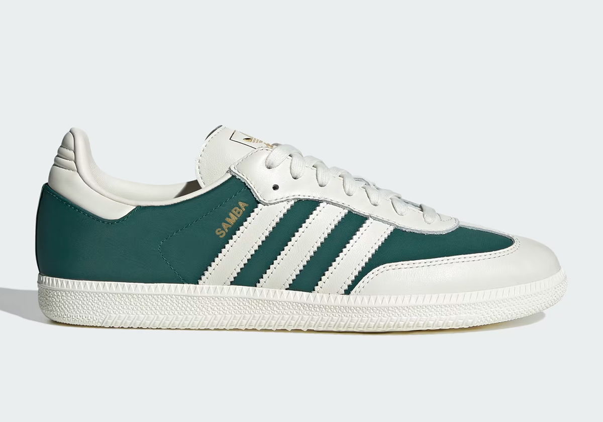 Adidas Samba Off White Collegiate Green Ji3205 1