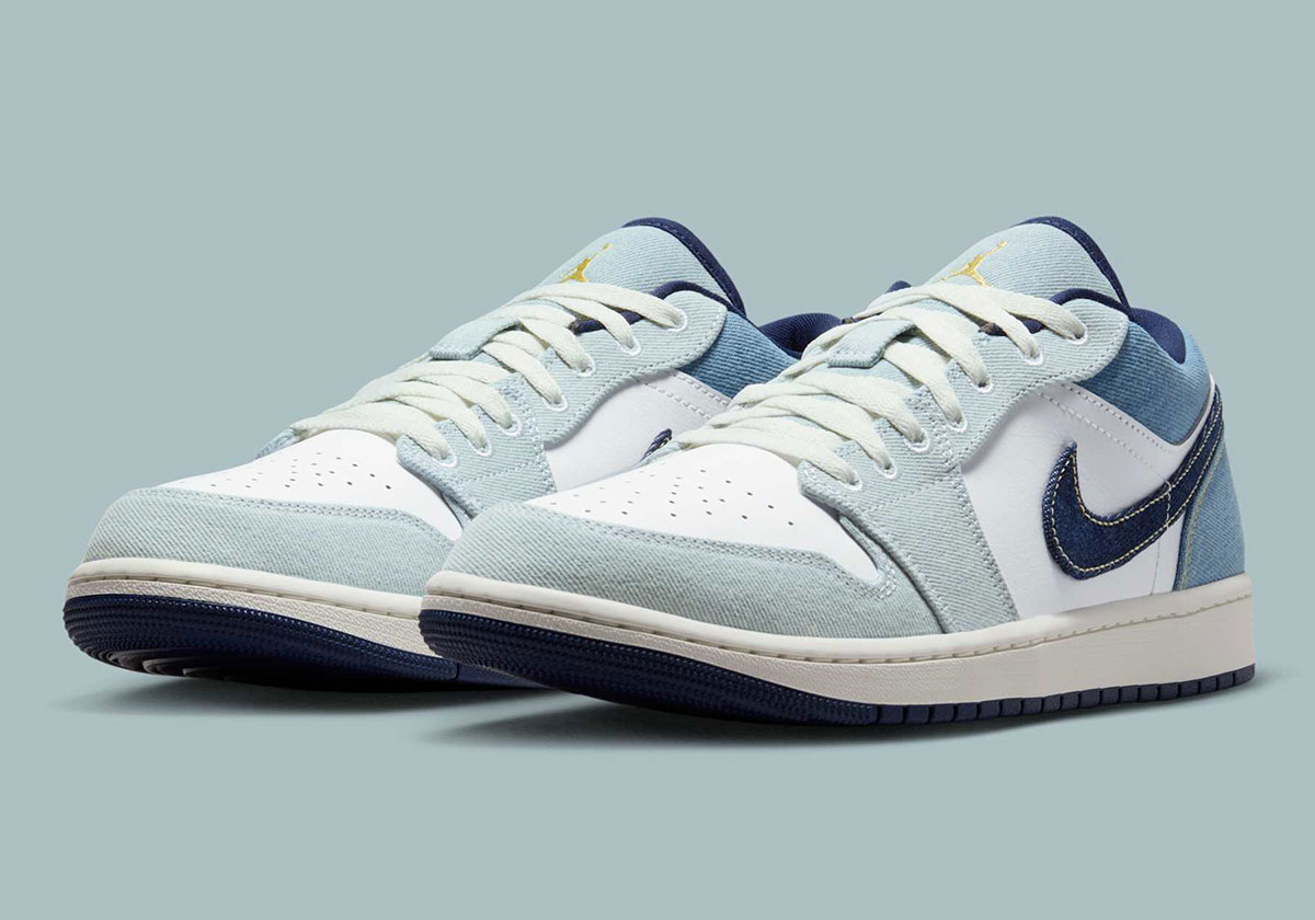 The Air Jordan 1 Low Wears A Canadian Tuxedo