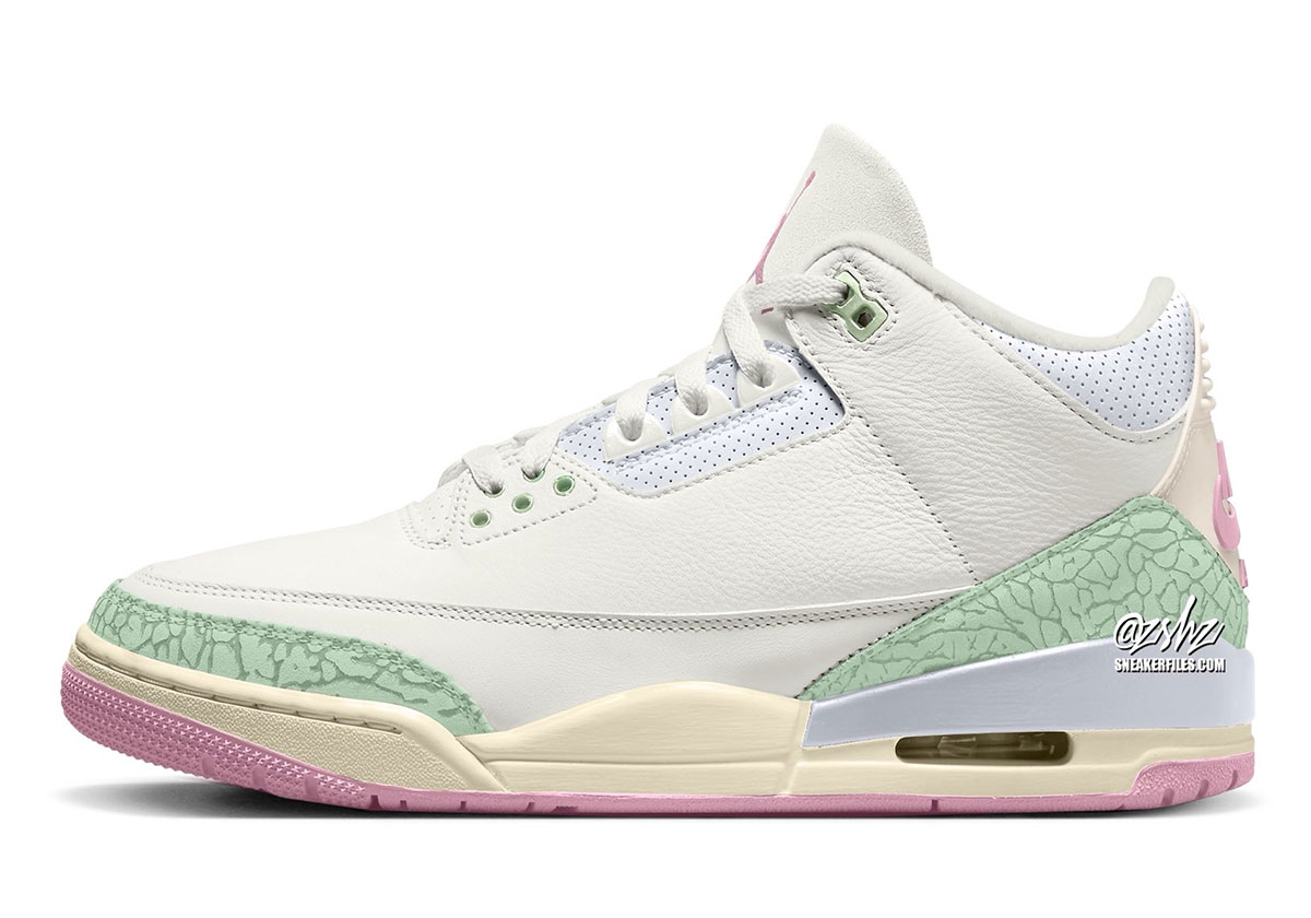 Air Jordan 3 Sail Jade Aura Iced Carmine Muslin Iris Whisper If4396 100 2