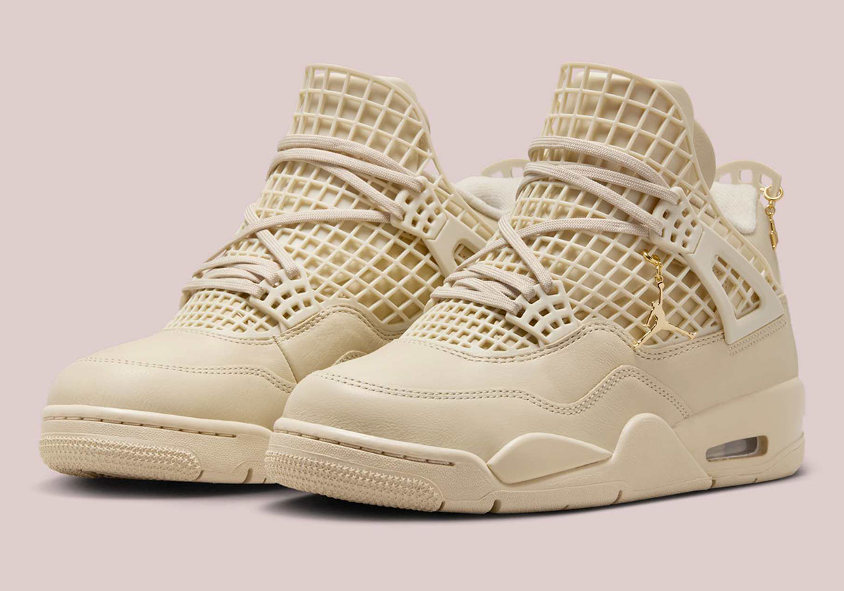 The Air Jordan 4 Net Continues Its March With "Rattan"
