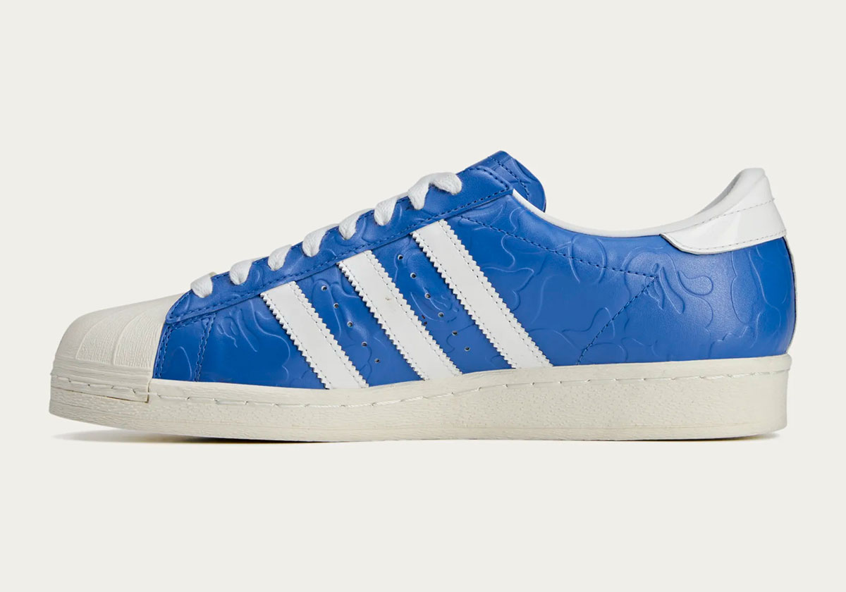 Bape Adidas Superstar Blue Jr2702 3