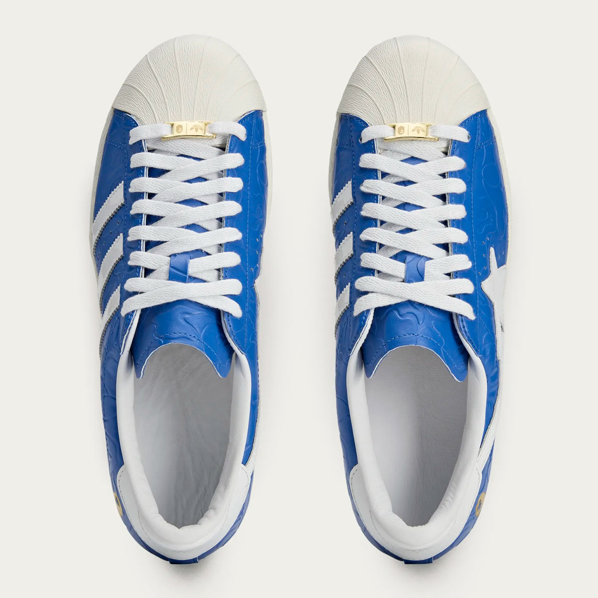 Bape Adidas Superstar Blue Jr2702 5