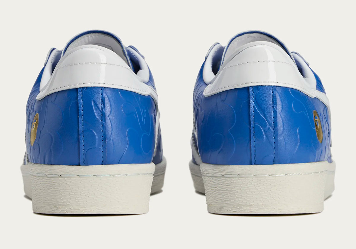 Bape Adidas Superstar Blue Jr2702 6