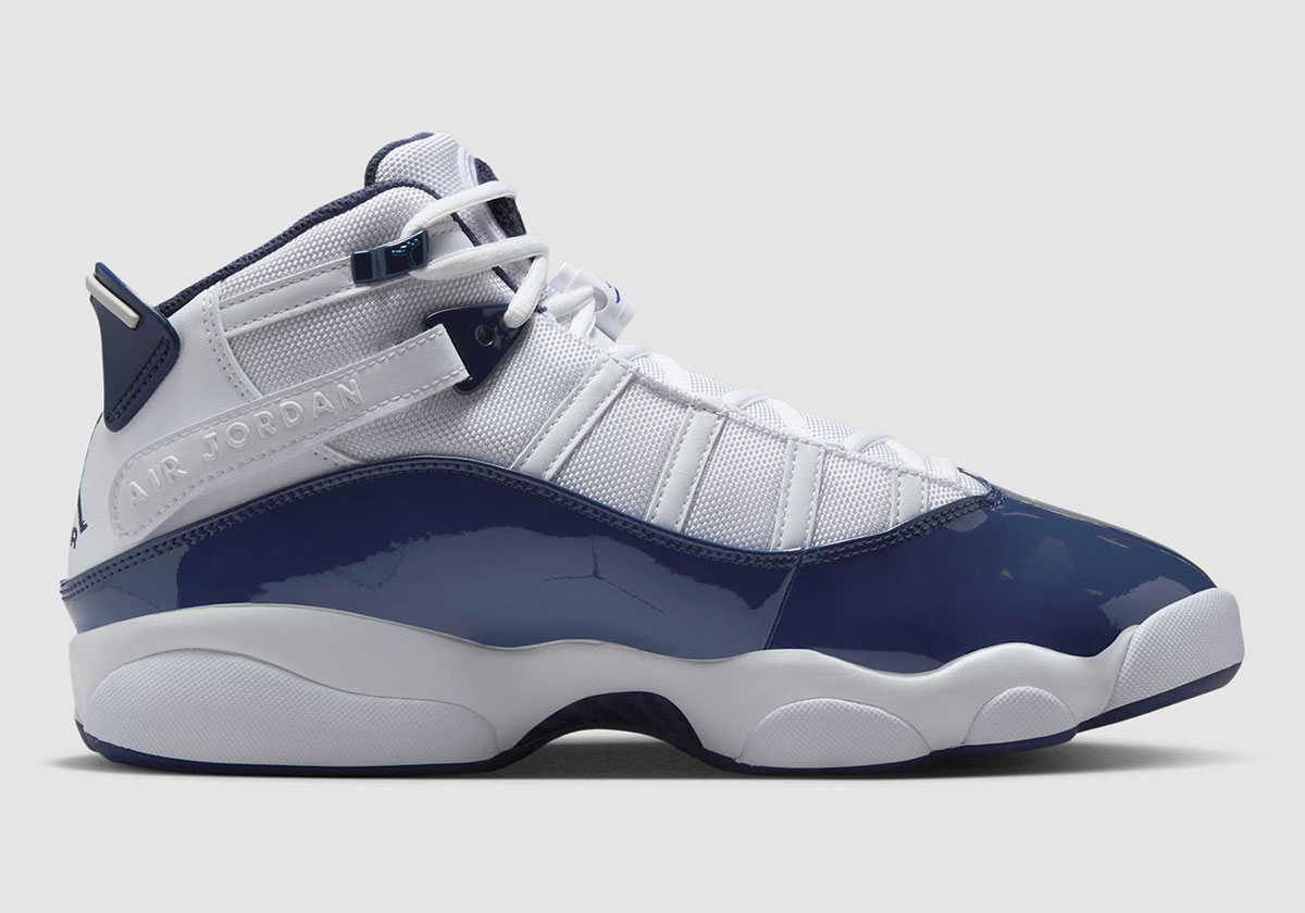 Jordan 6 Rings White Neutral Grey Midnight Navy 322992 124 5