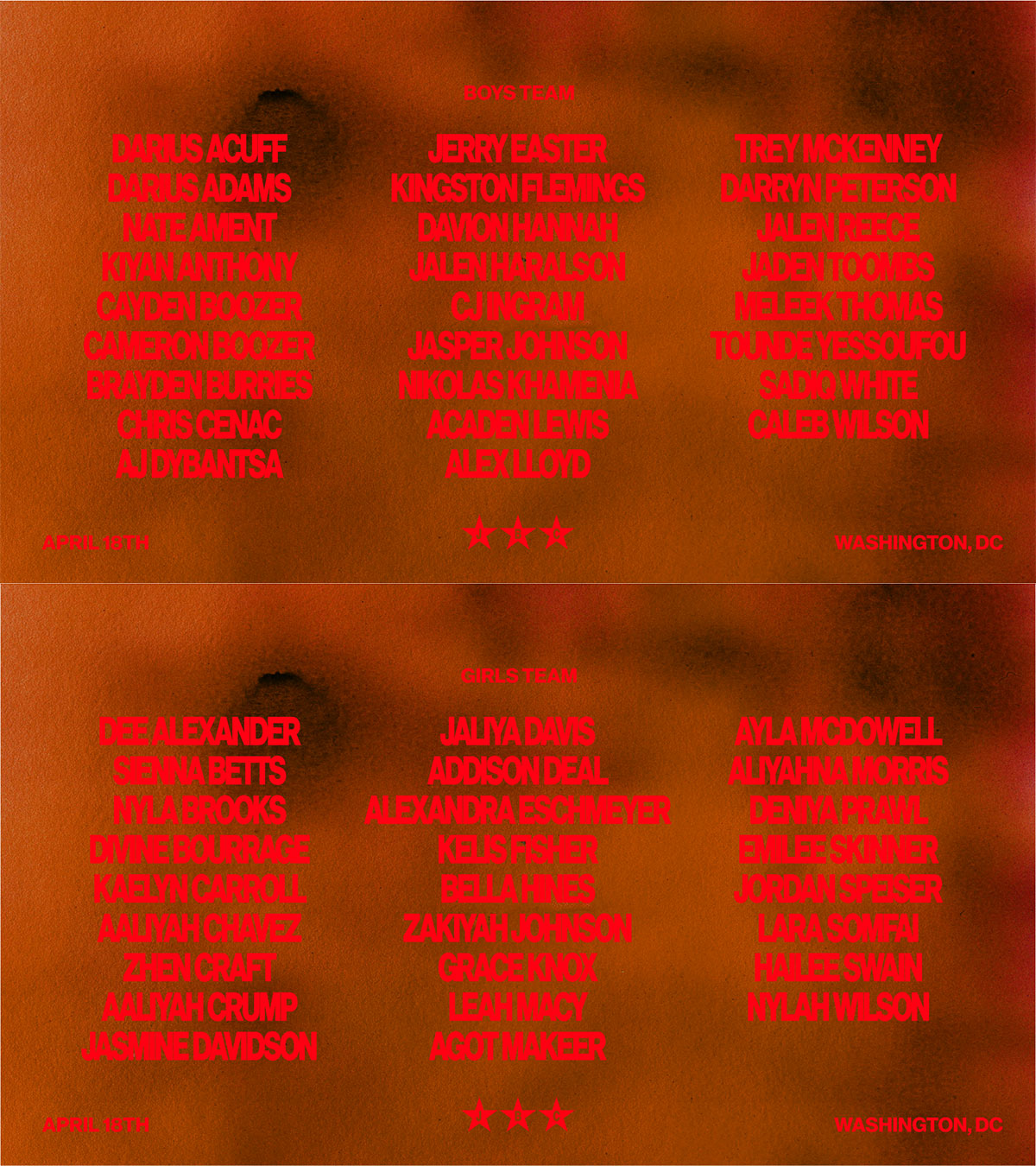 Jordan Brand Classic 2025 Roster