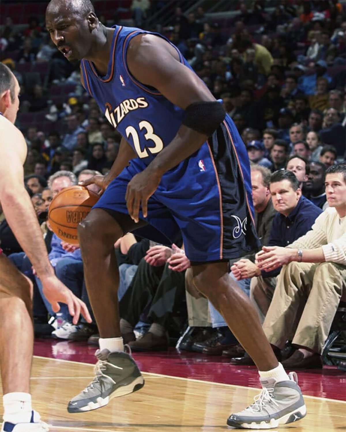 Michael Jordan Wearing Air Jordan 9 Cool Grey 1