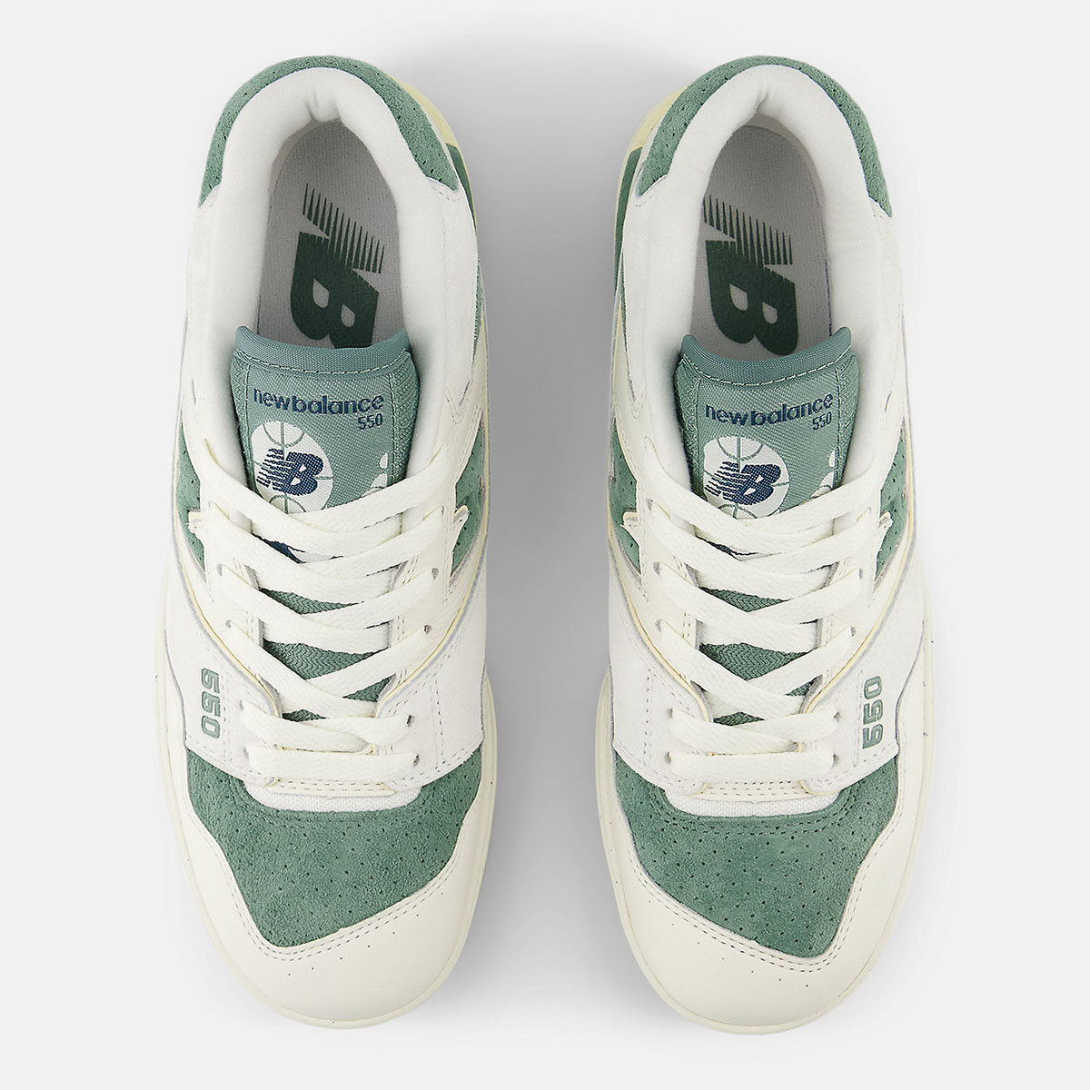 New Balance 550 Womens Sea Salt Dark Juniper Bbw550pe 6
