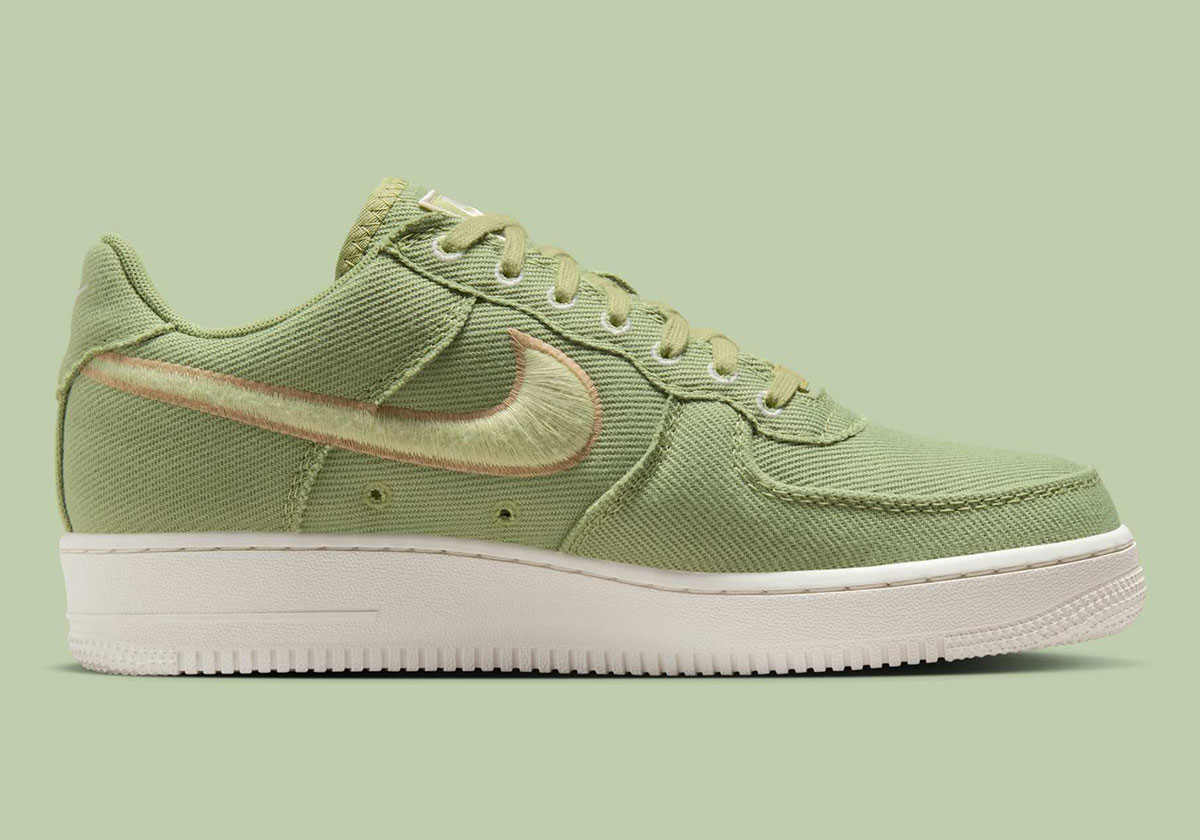 Nike Air Force 1 Low Canvas Dusty Olive Olive Aura Hemp Phantom Hv1204 300 4