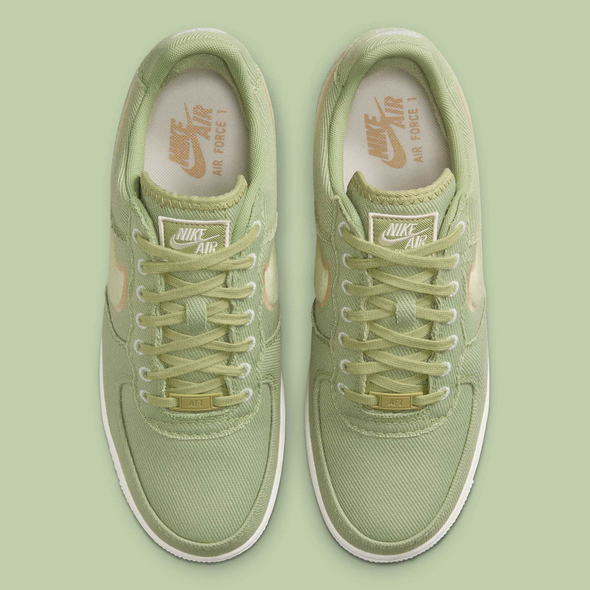 Nike Air Force 1 Low Canvas Dusty Olive Olive Aura Hemp Phantom Hv1204 300 5