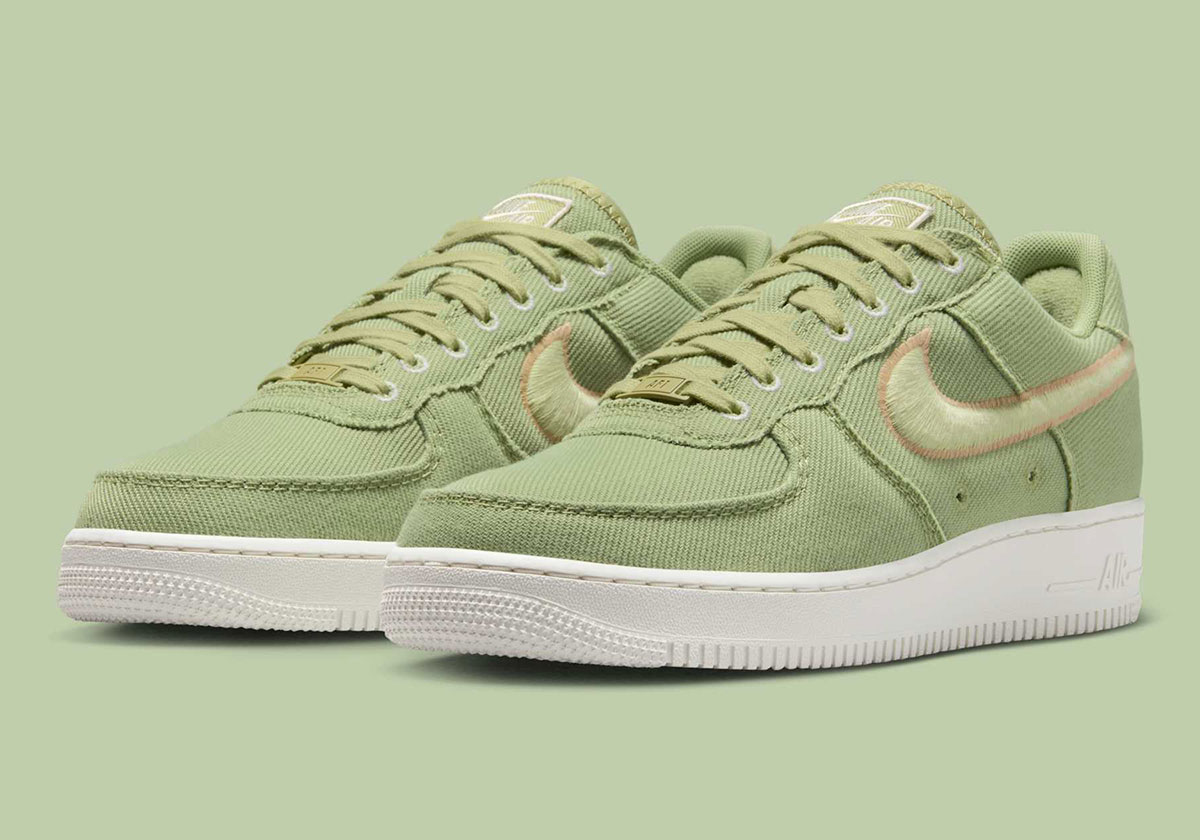 Nike Air Force 1 Low Canvas Dusty Olive Olive Aura Hemp Phantom Hv1204 300 6