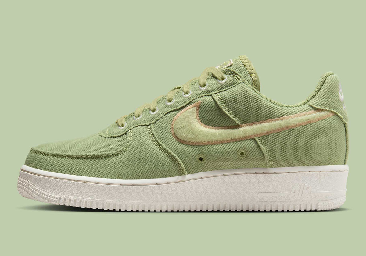 Nike Air Force 1 Low Canvas Dusty Olive Olive Aura Hemp Phantom Hv1204 300 7