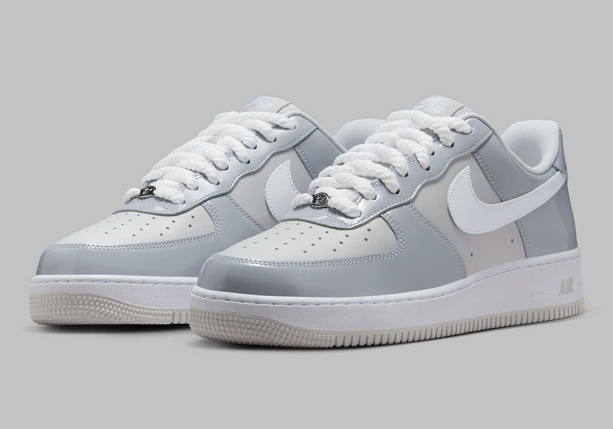 This "Wolf Grey" Nike Air Force 1 Low Comes With Rope Laces