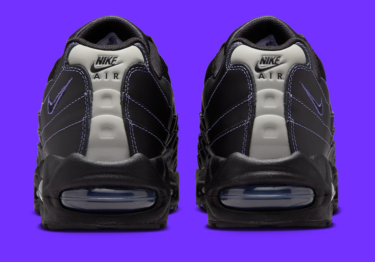 Nike Air Max 95 Black Persian Violet Wolf Grey Ib7936 001 5