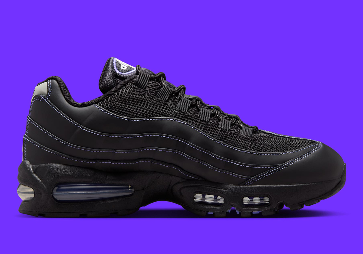 Nike Air Max 95 Black Persian Violet Wolf Grey Ib7936 001 6