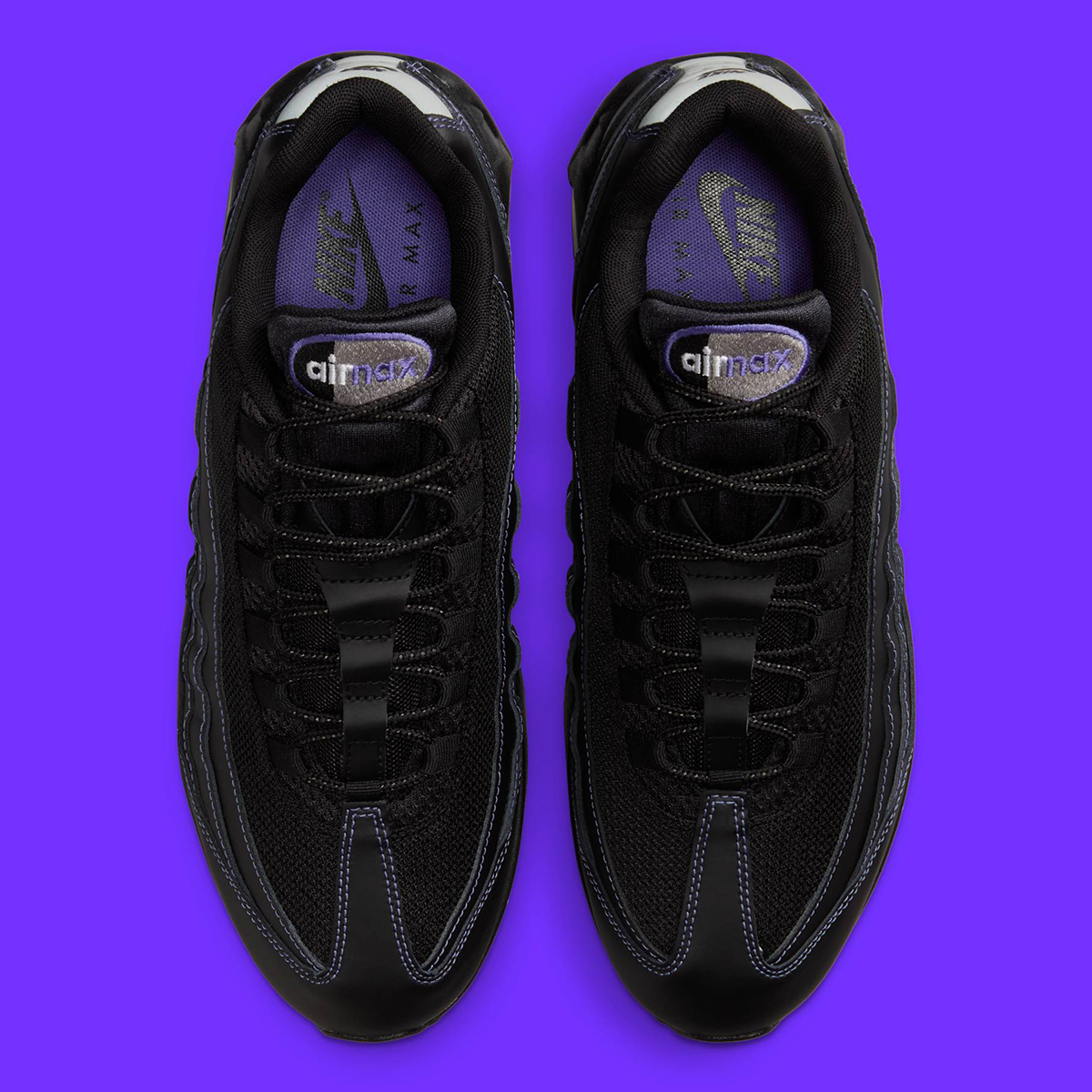 Nike Air Max 95 Black Persian Violet Wolf Grey Ib7936 001 7