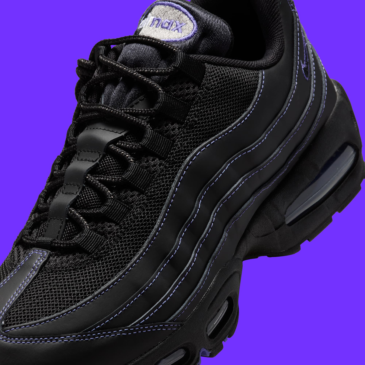Nike Air Max 95 Black Persian Violet Wolf Grey Ib7936 001 8