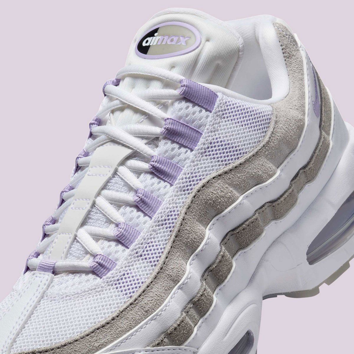 Nike Air Max 95 White Hydrangeas Light Graphite Pearl Grey Ib6396 100 4