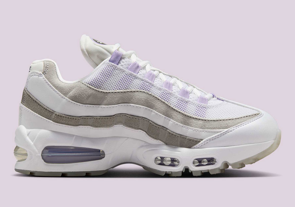 Nike Air Max 95 White Hydrangeas Light Graphite Pearl Grey Ib6396 100 6