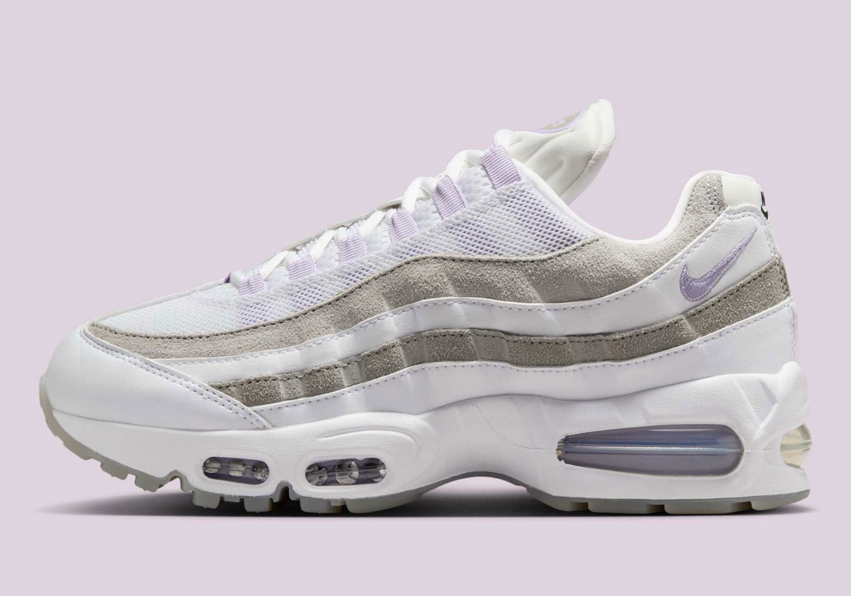 Nike Air Max 95 White Hydrangeas Light Graphite Pearl Grey Ib6396 100 8
