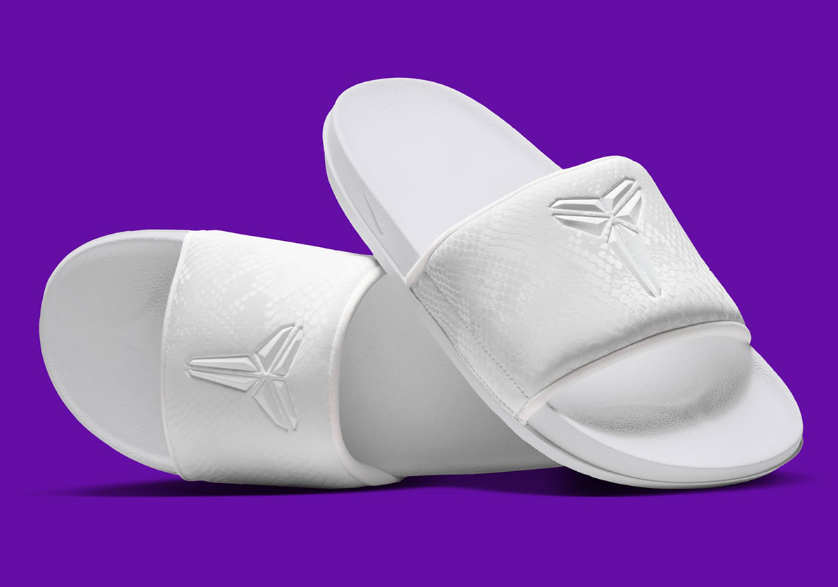 The Nike Kobe Offcourt Slides Are Available Now In White