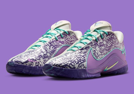 Nike LeBron 22 “Frozen Grapes” Loops In The NYC Remix Graffiti