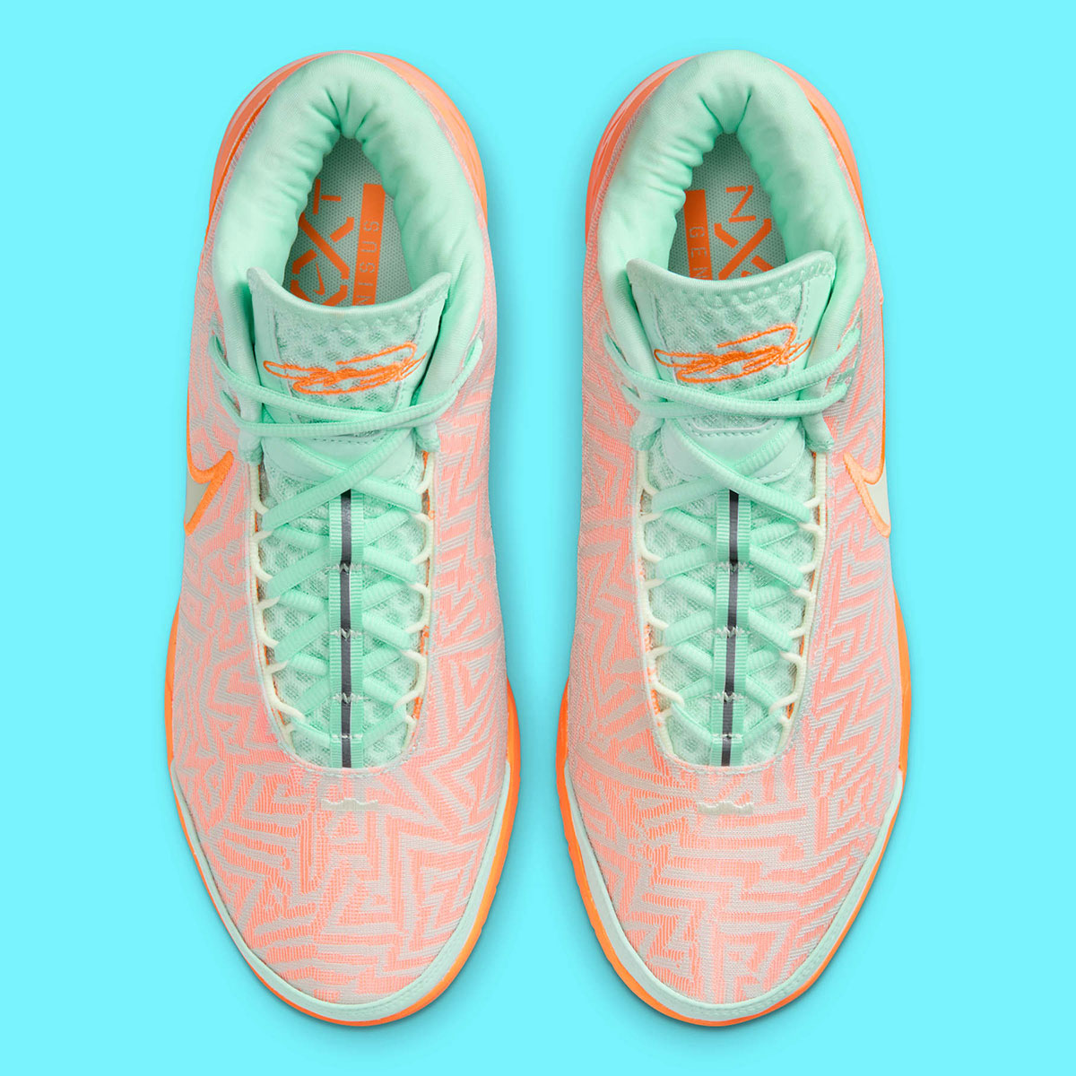 Nike Lebron Nxxt Genisus Mint Foam Volt Tint Hyper Jade Bright Citrus Hf0712 301 8