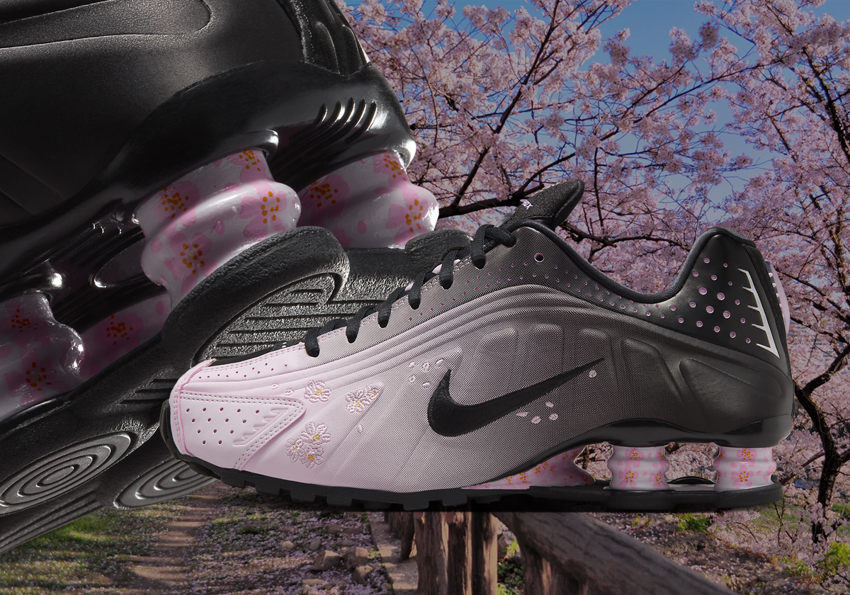 Cherry Blossoms Sprout On The Nike Shox R4