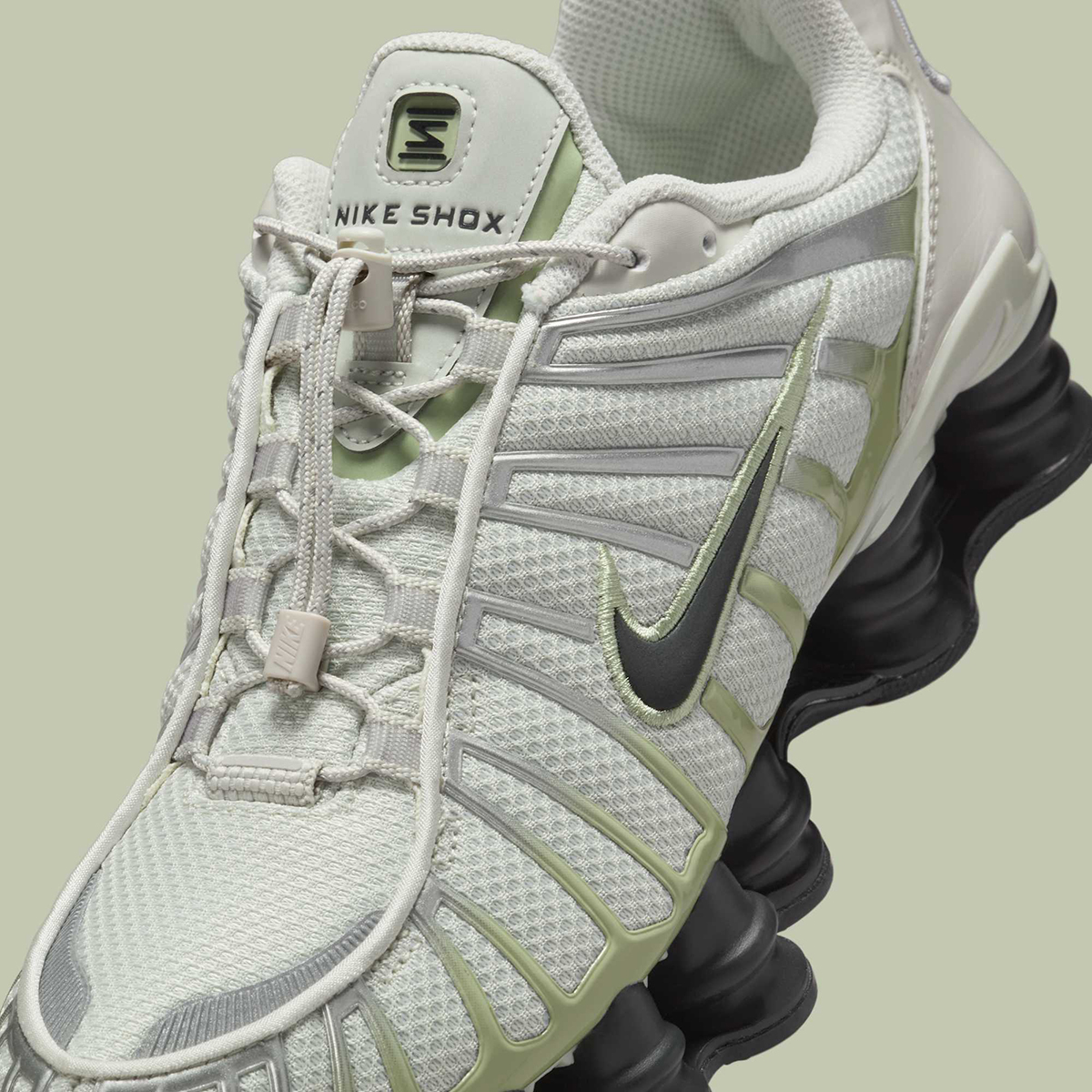 Nike Shox Tl Light Bone Olive Aura Metallic Silver Off Noir Fv0939 002 5