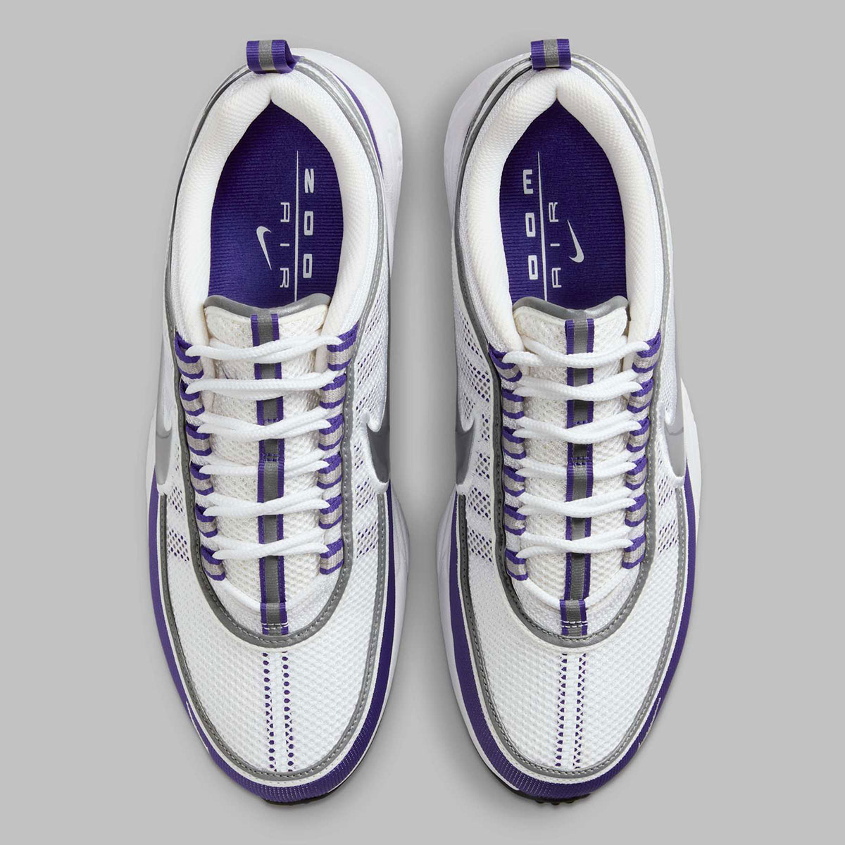 Nike Zoom Spiridon White Metallic Silver Light Concord Hf9117 100 1