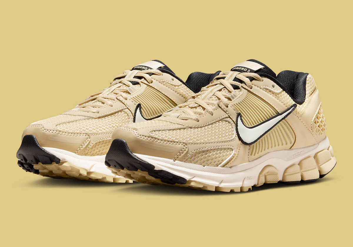 The Nike Vomero 5 Glistens In Gold For Summer