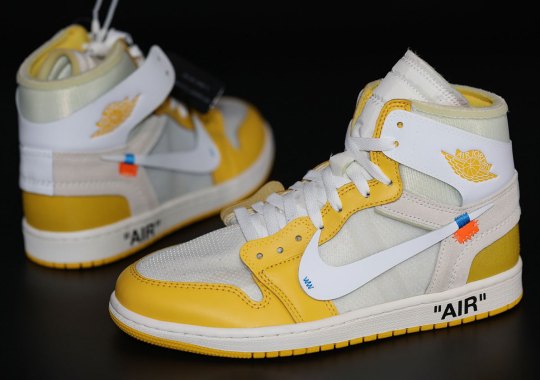 Up Close With The Off-White x Air Jordan 1 “Canary Yellow”