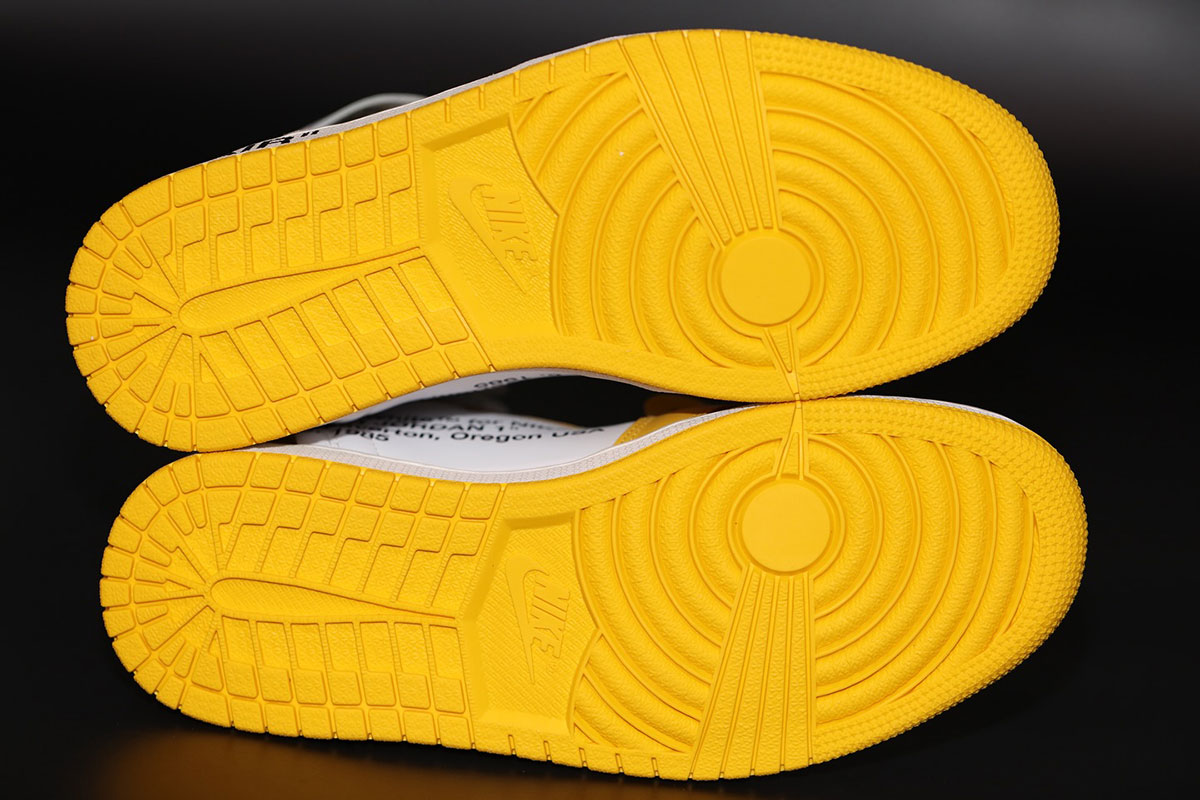 Off White Air Jordan 1 Canary Yellow 11