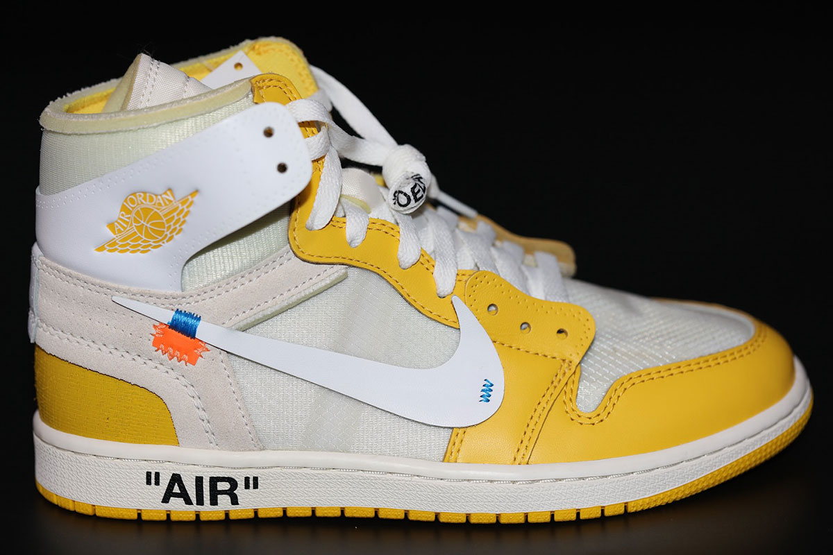 Off White Air Jordan 1 Canary Yellow 4