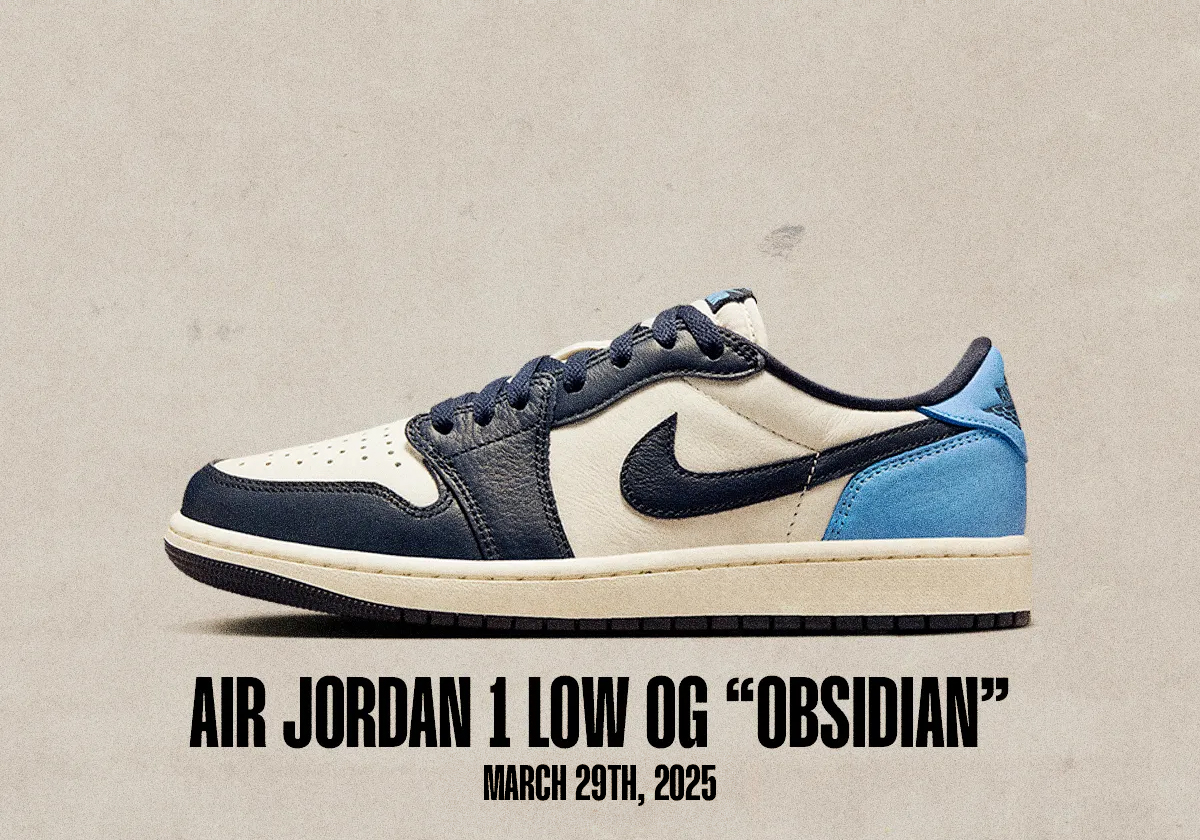 Sneaker Releases March 23 March 29 2025 Air Jordan 1 Low Obsidian