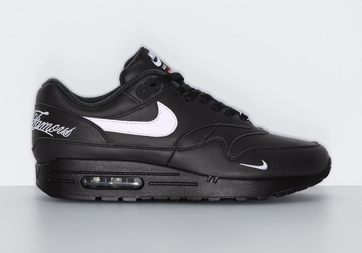 Supreme Air Max 1 Black White 1