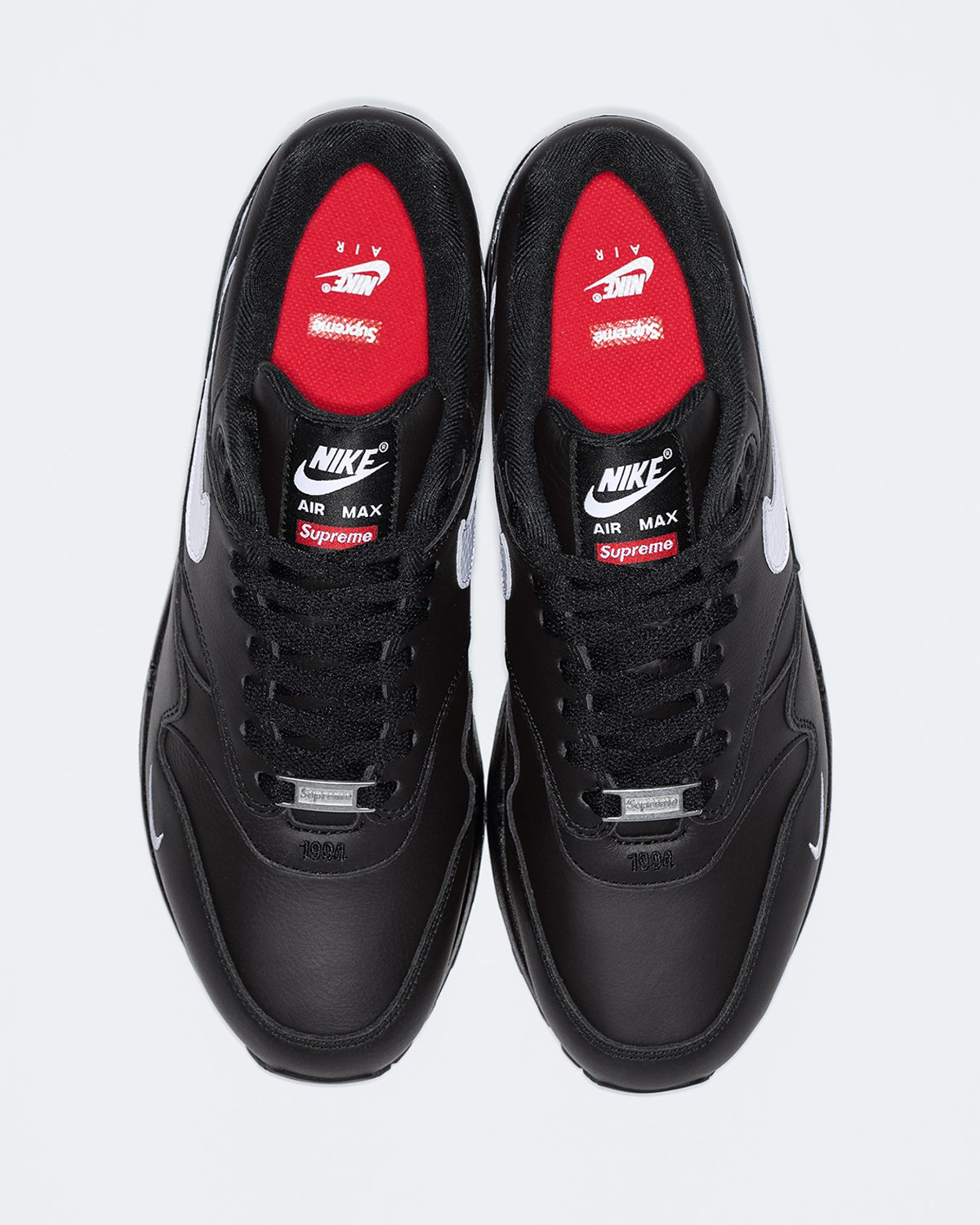 Supreme Air Max 1 Black White 3