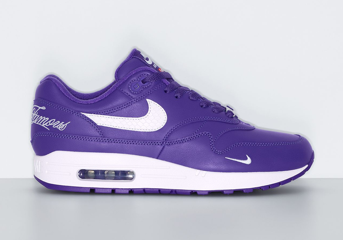 Supreme Air Max 1 Varsity Purple 1