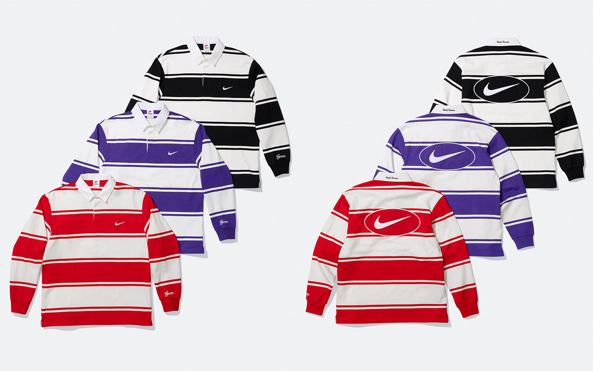 Supreme Nike Striped Rugby Shirt Ss25