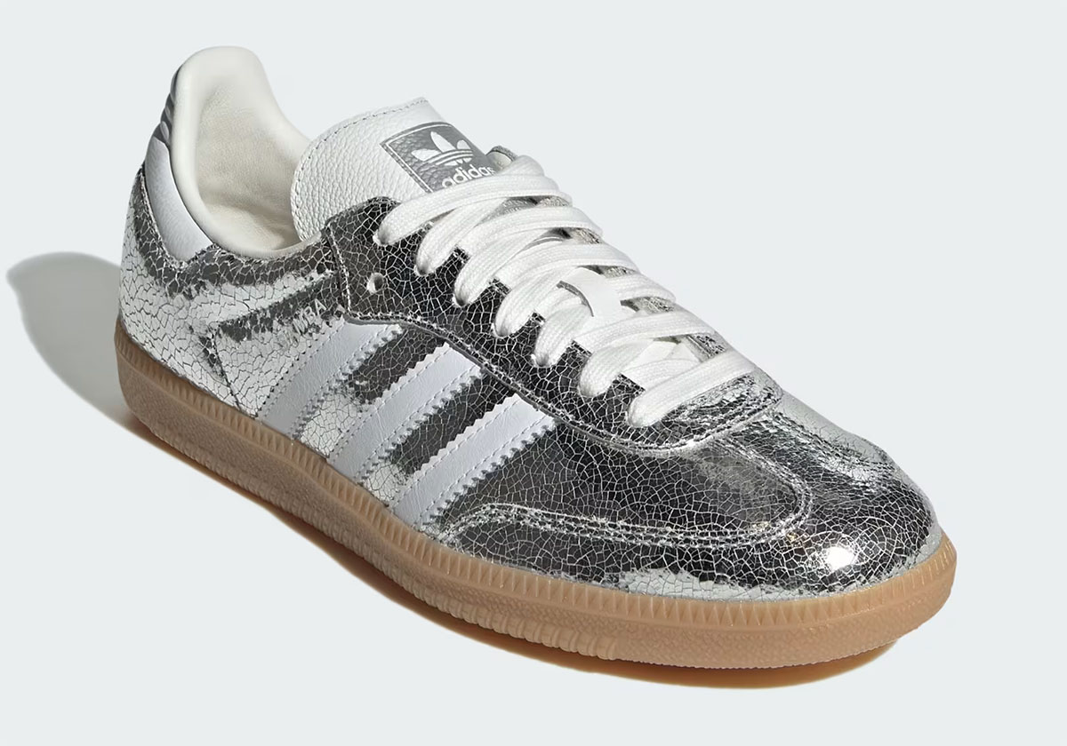 Adidas Samba Cracked Silver Jr0035 5