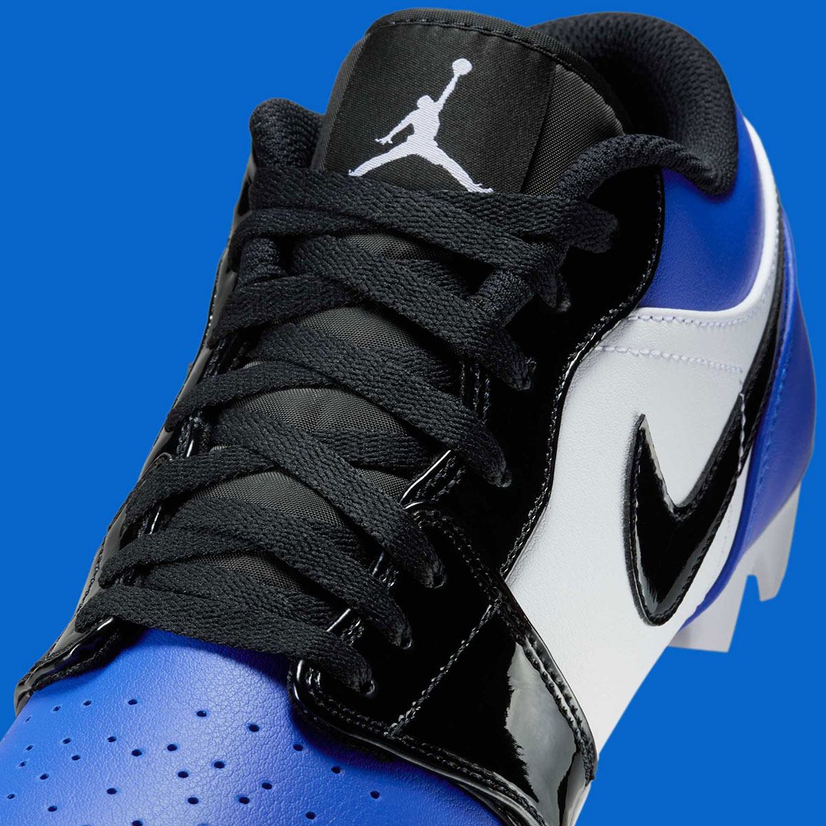Air Jordan 1 Low Cleats Patent Royal Toe Fj6245 401 4