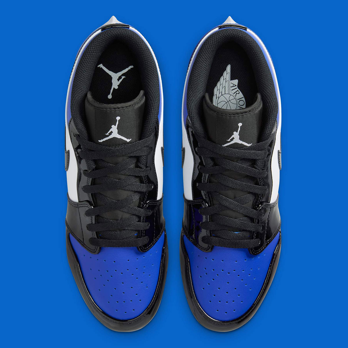 Air Jordan 1 Low Cleats Patent Royal Toe Fj6245 401 6