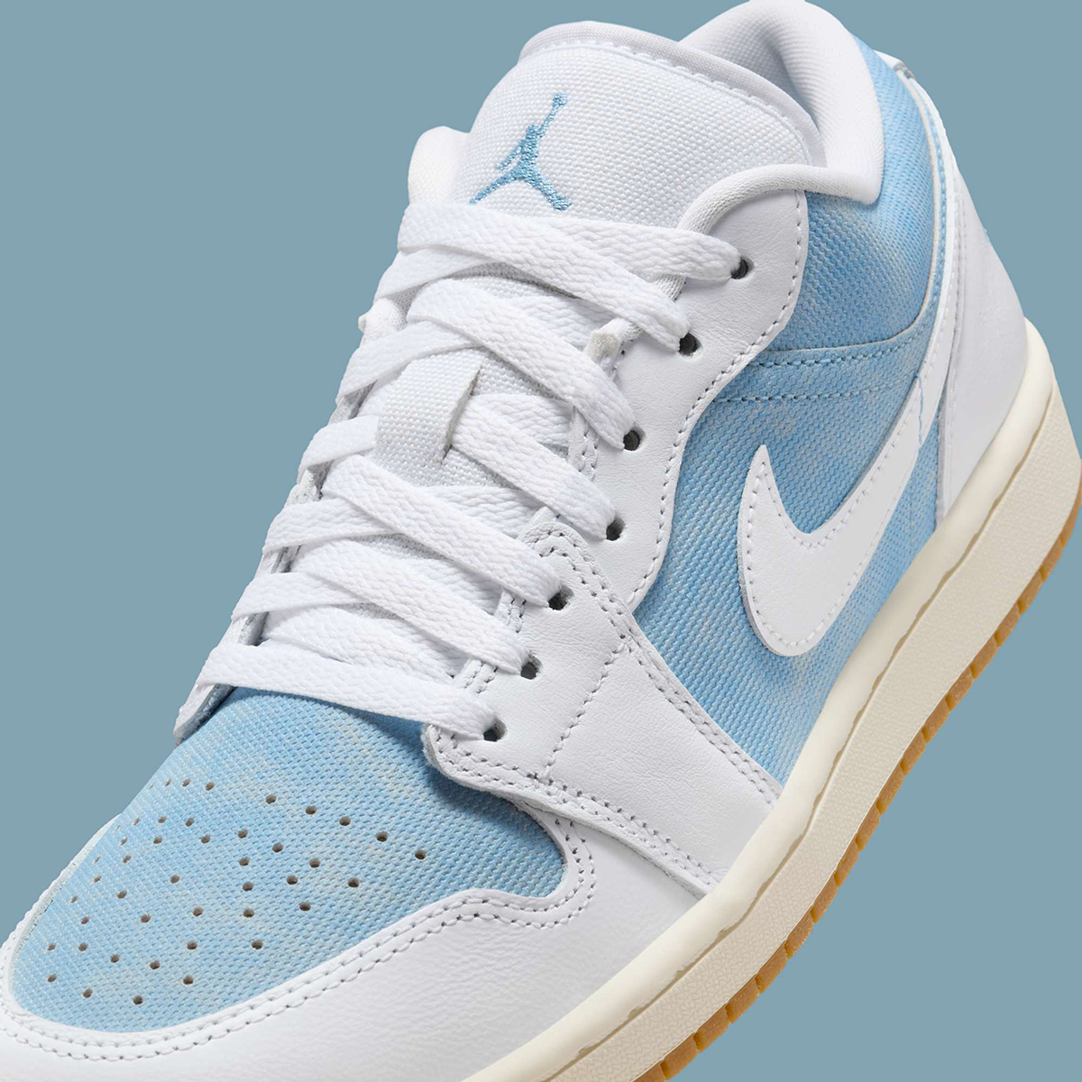 Air Jordan 1 Low Denim Worn Blue White Gum Light Brown Hq2004 400 2