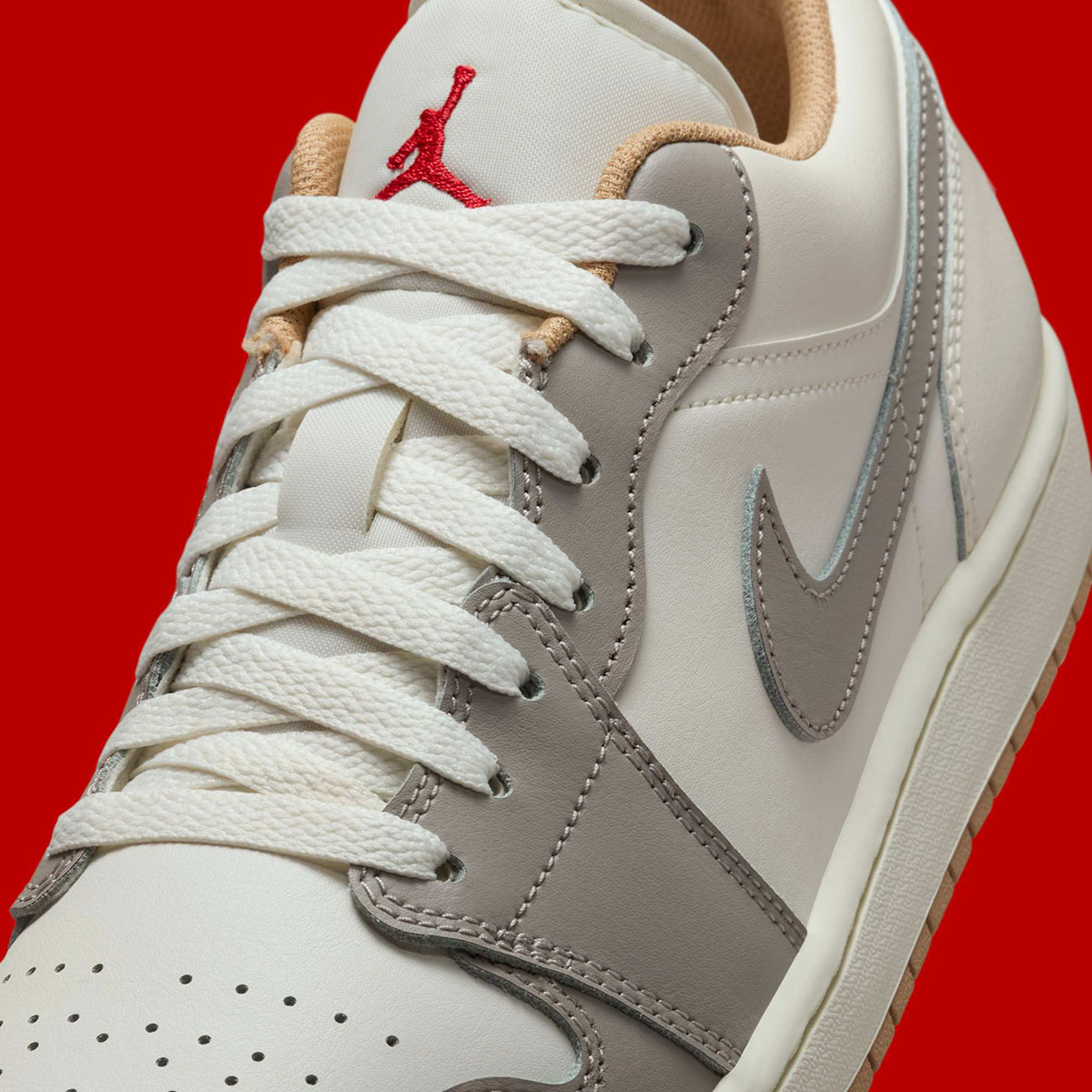 Air Jordan 1 Low Sail Fire Red College Grey Hemp Pale Ivory 553558 169 5