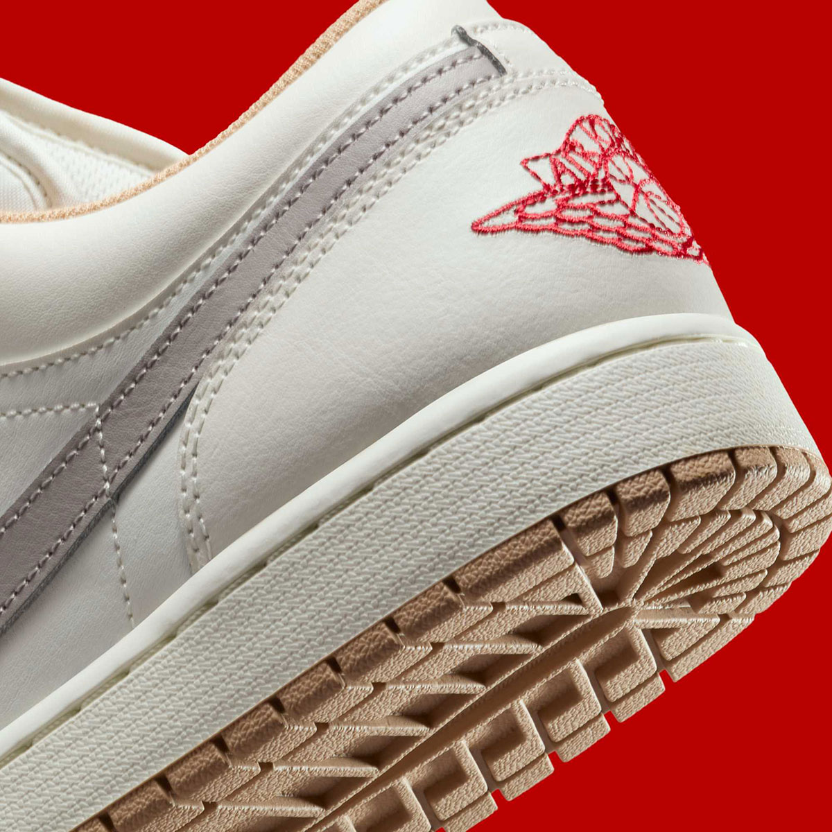 Air Jordan 1 Low Sail Fire Red College Grey Hemp Pale Ivory 553558 169 6