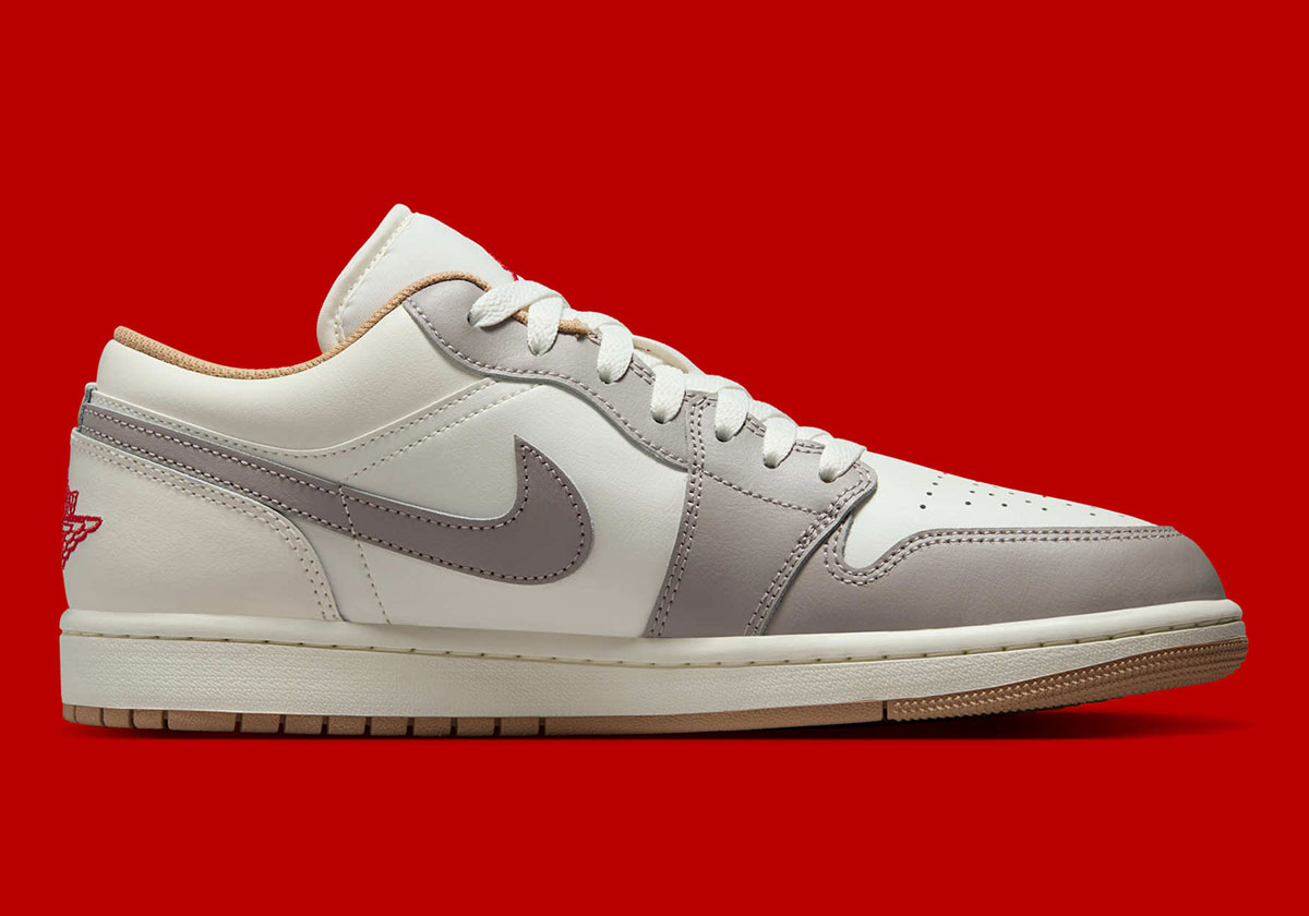 Air Jordan 1 Low Sail Fire Red College Grey Hemp Pale Ivory 553558 169 7