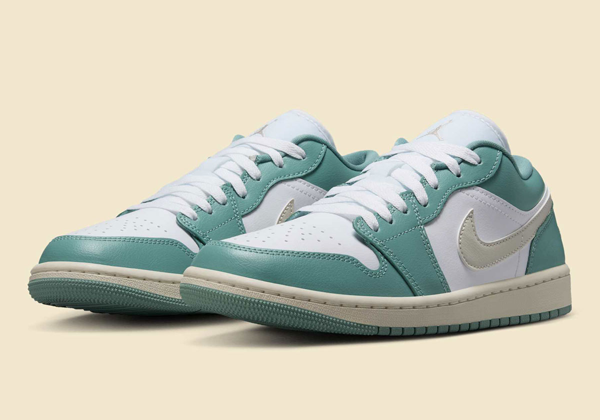 The Air Jordan 1 Low Fires Off "Cannon" Green