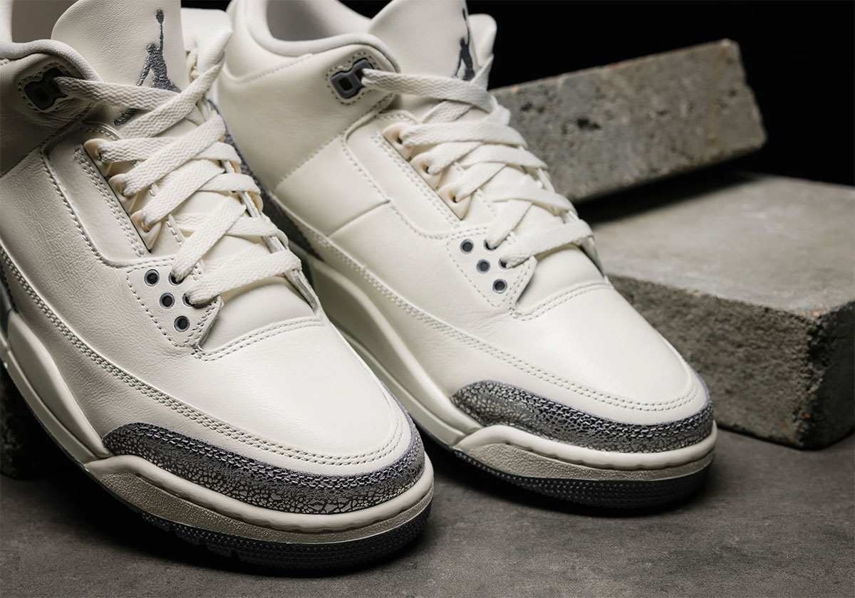 Air Jordan 3 Sail Cement Grey Store List 2